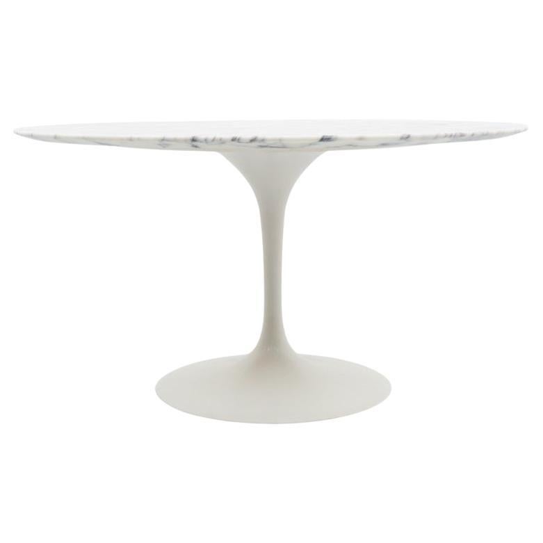 Eero Saarinen Marble Tulip Dining Table Knoll International 70s For Sale