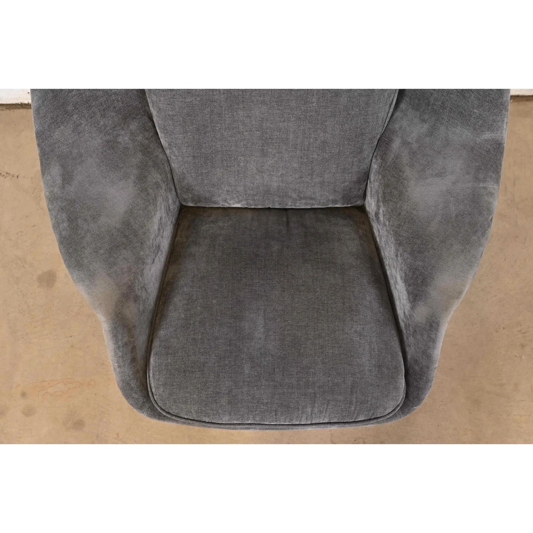 Silla y otomana Eero Saarinen de mediados del siglo XX en venta 3