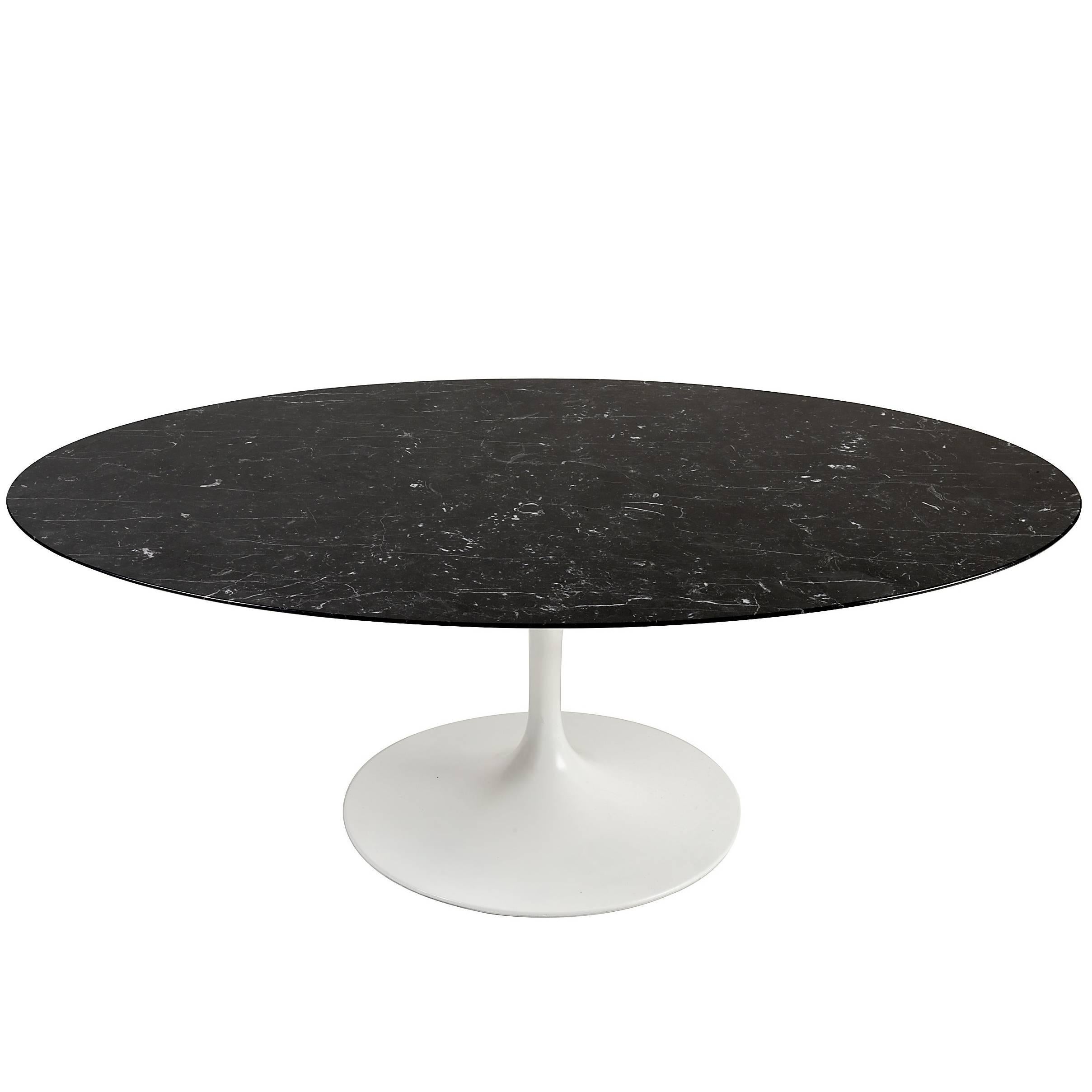 Eero Saarinen Nero Marble Oval Coffee Table for Knoll