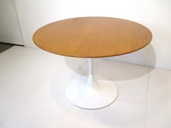 Eero Saarinen Oak Tulip Table for Knoll International