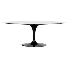 Used Eero Saarinen, Oval Black Marble Dining Table, 1955 for Knoll International