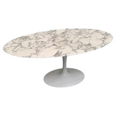 Eero Saarinen Oval Marble Tulip Dining Table by Knoll 2006 50th anniversary