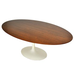 Used Eero Saarinen Oval Walnut Dining Table for Knoll, 1960