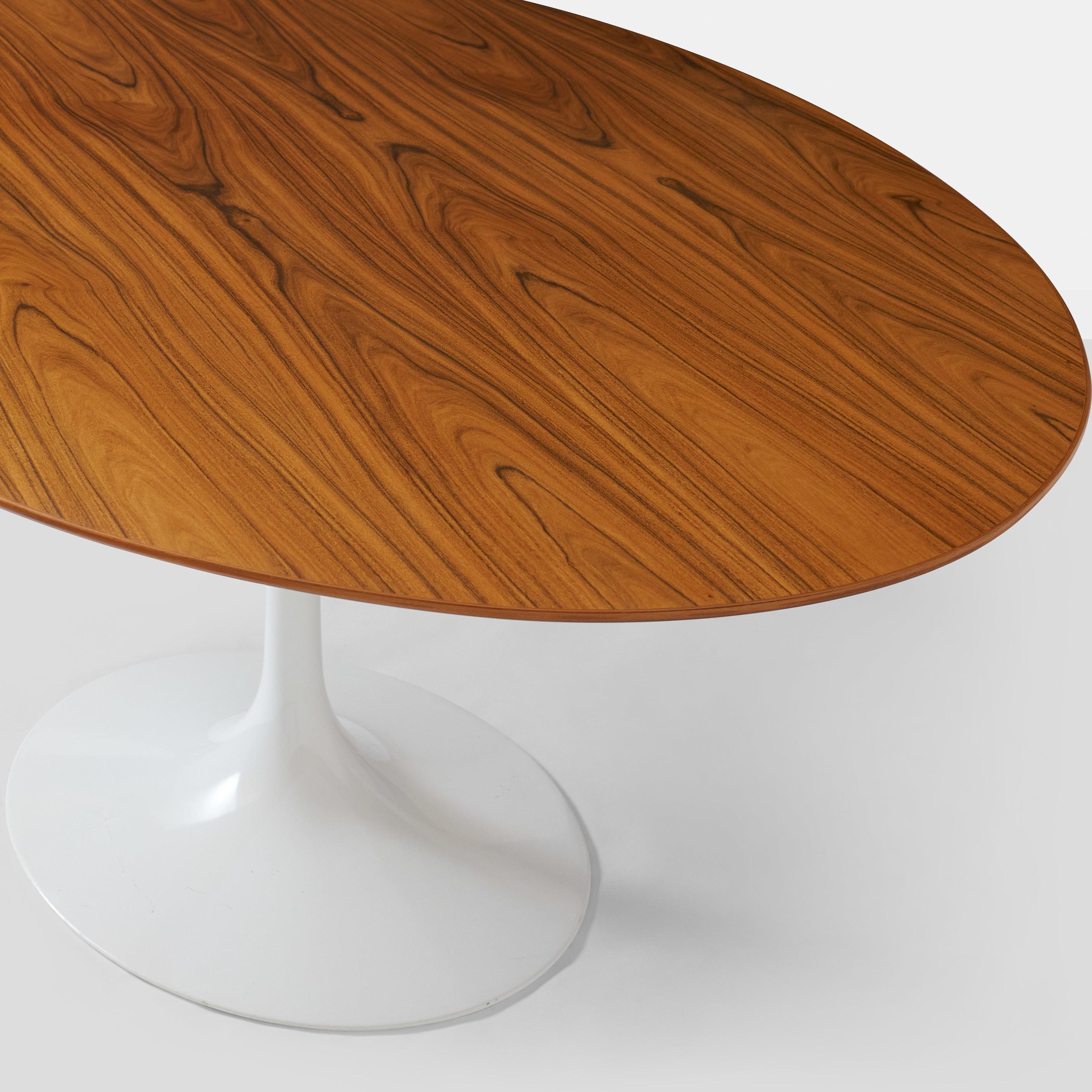 American Eero Saarinen Oval Walnut Dining Table for Knoll