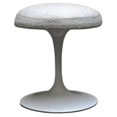 Eero Saarinen für Knoll Weißer 'Tulpen'-Hocker Italien 1960er Jahre
