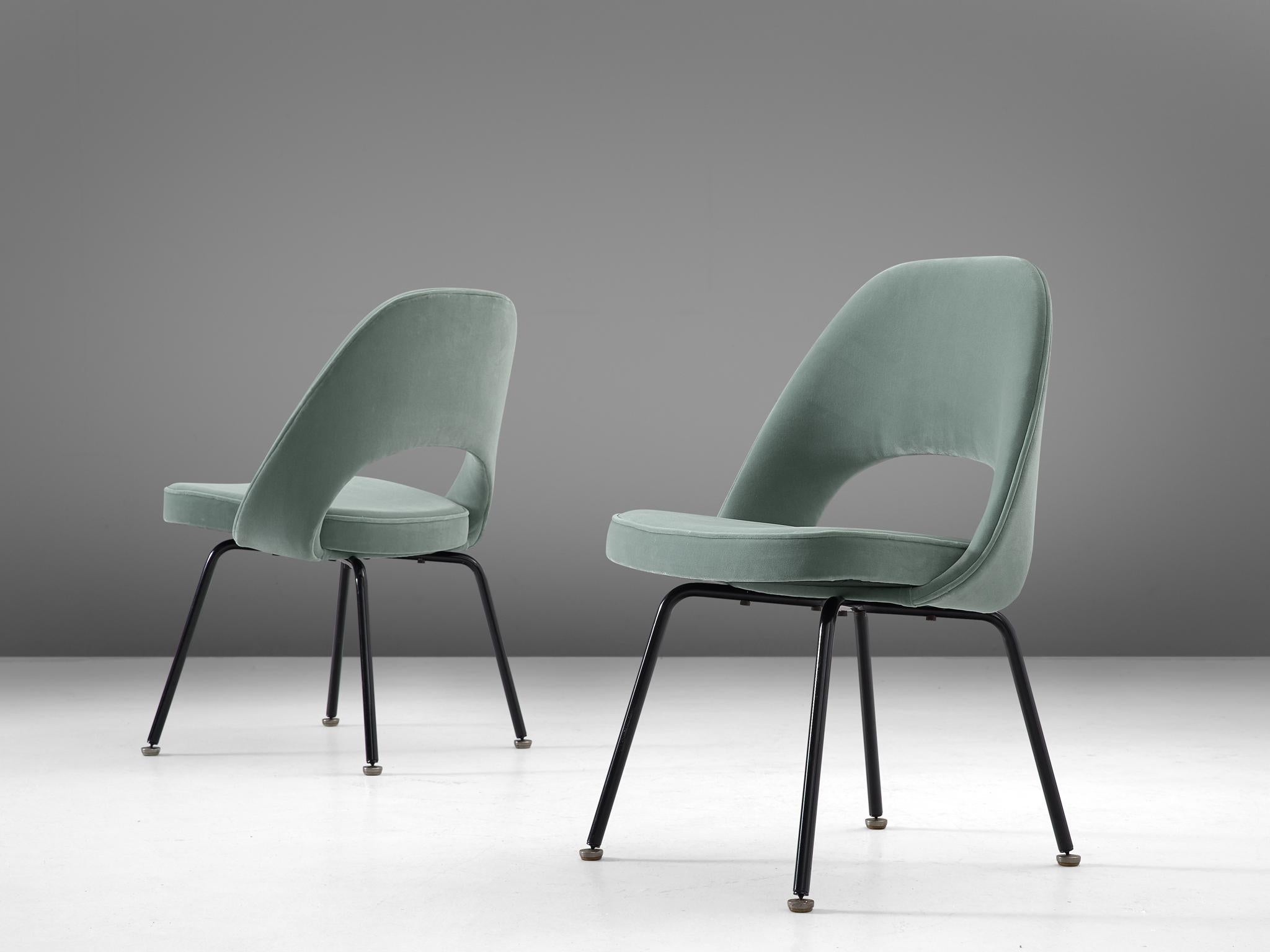 American Eero Saarinen Set of Eight Customized Dining Chairs