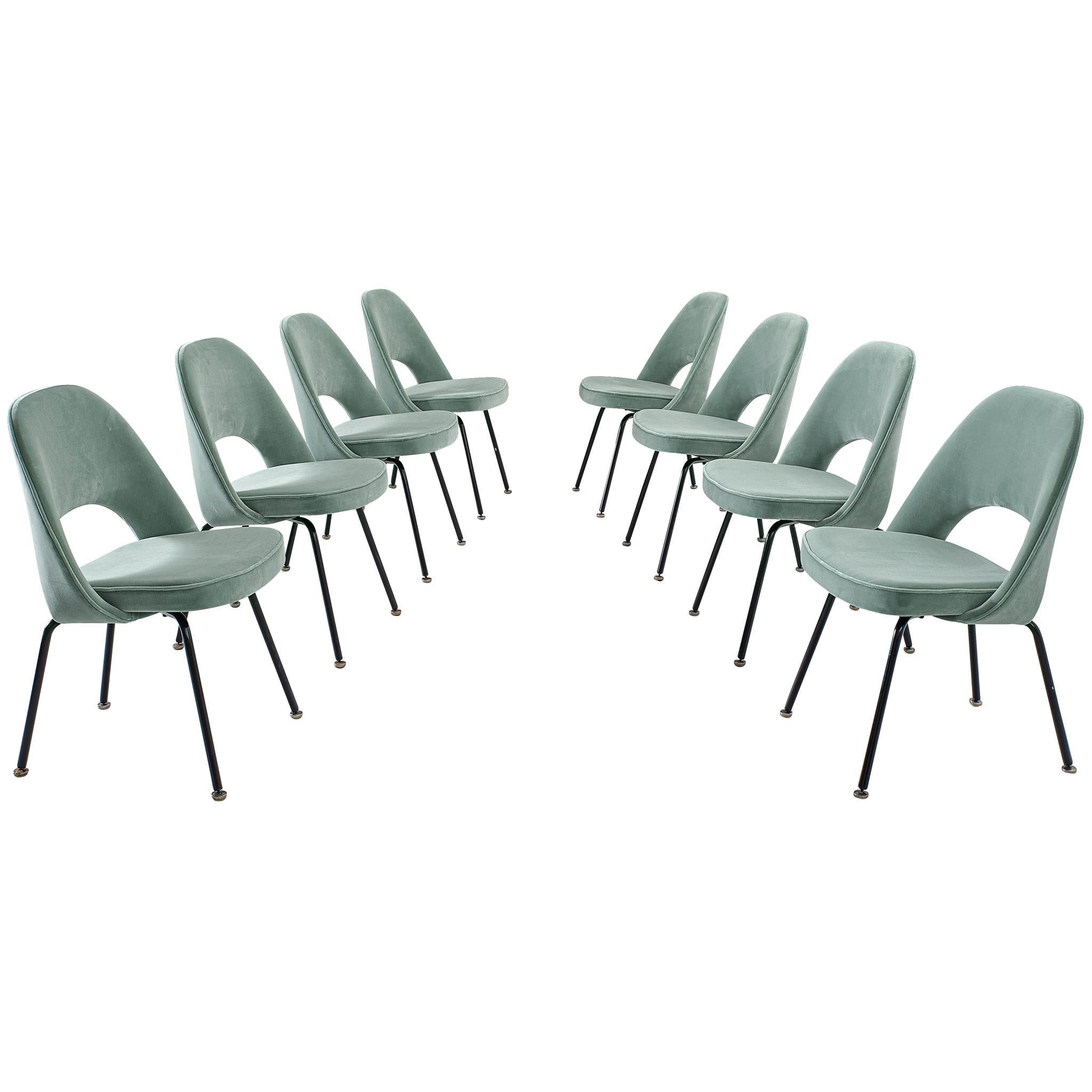 Eero Saarinen Set of Eight Customized Dining Chairs