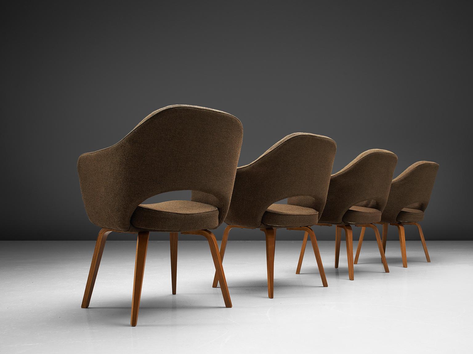 Mid-Century Modern Eero Saarinen Set of Four Executive Chairs for Knoll