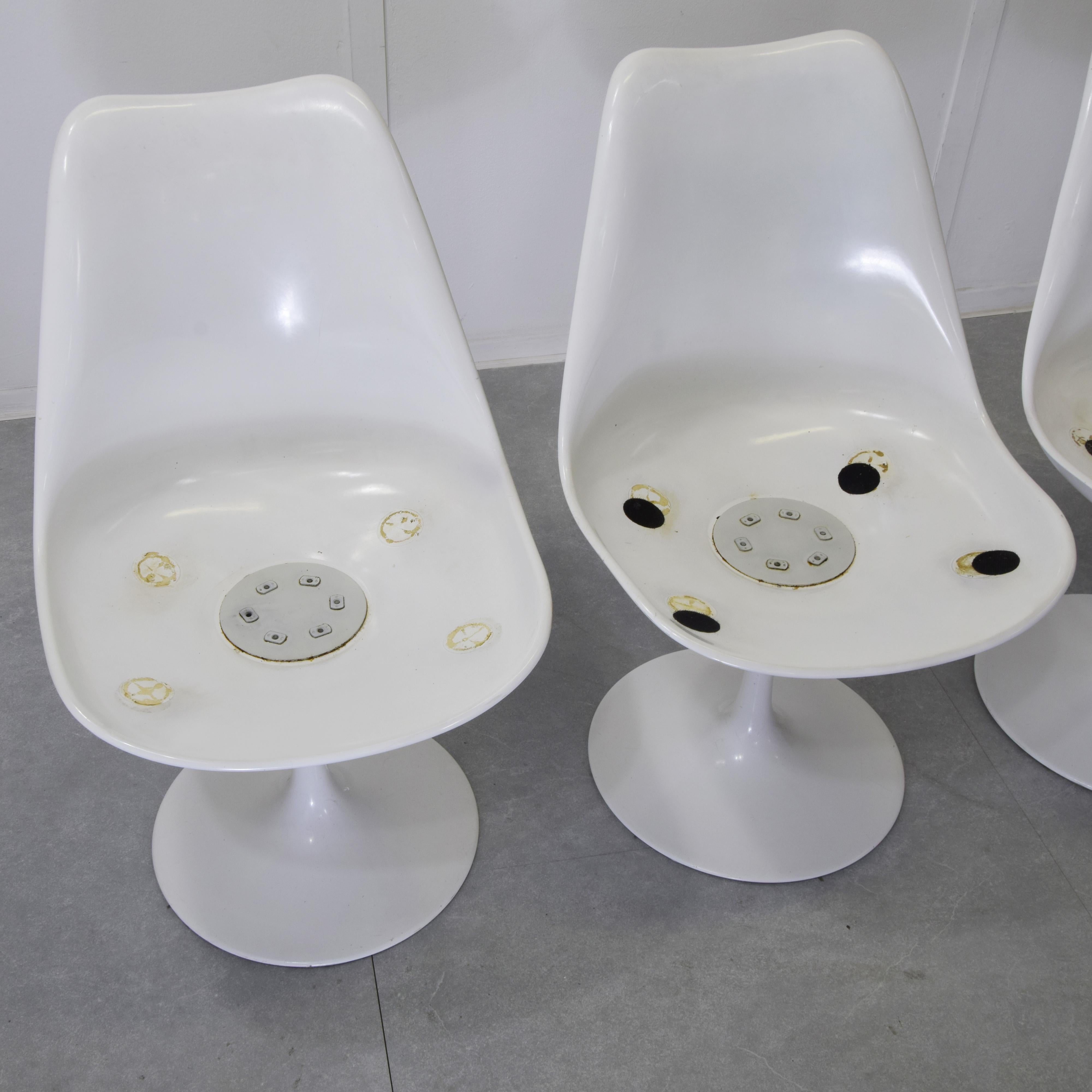 Set di quattro sedie Tulip di Eero Saarinen anni '70 in vendita 5
