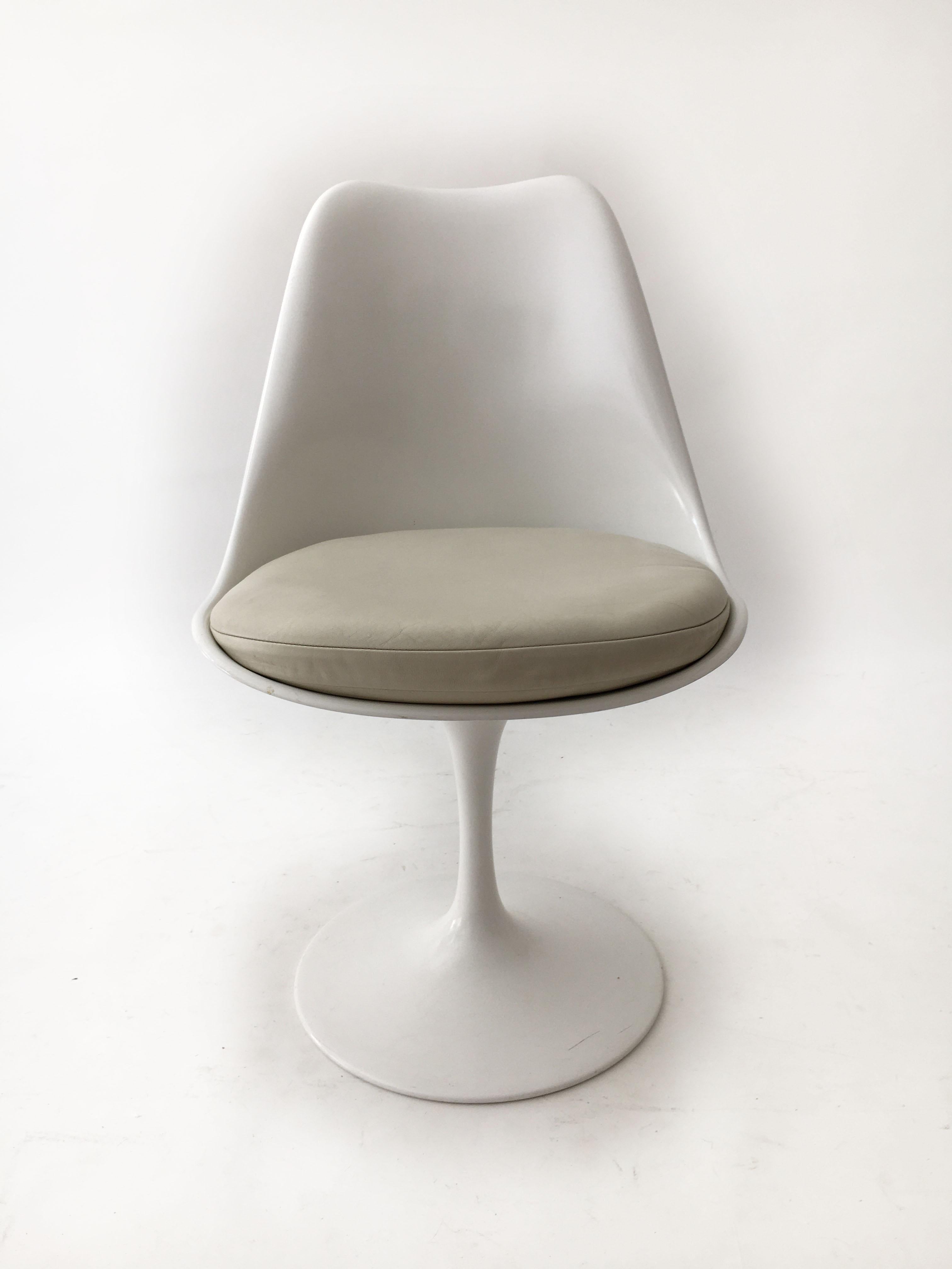 tulip armless chair