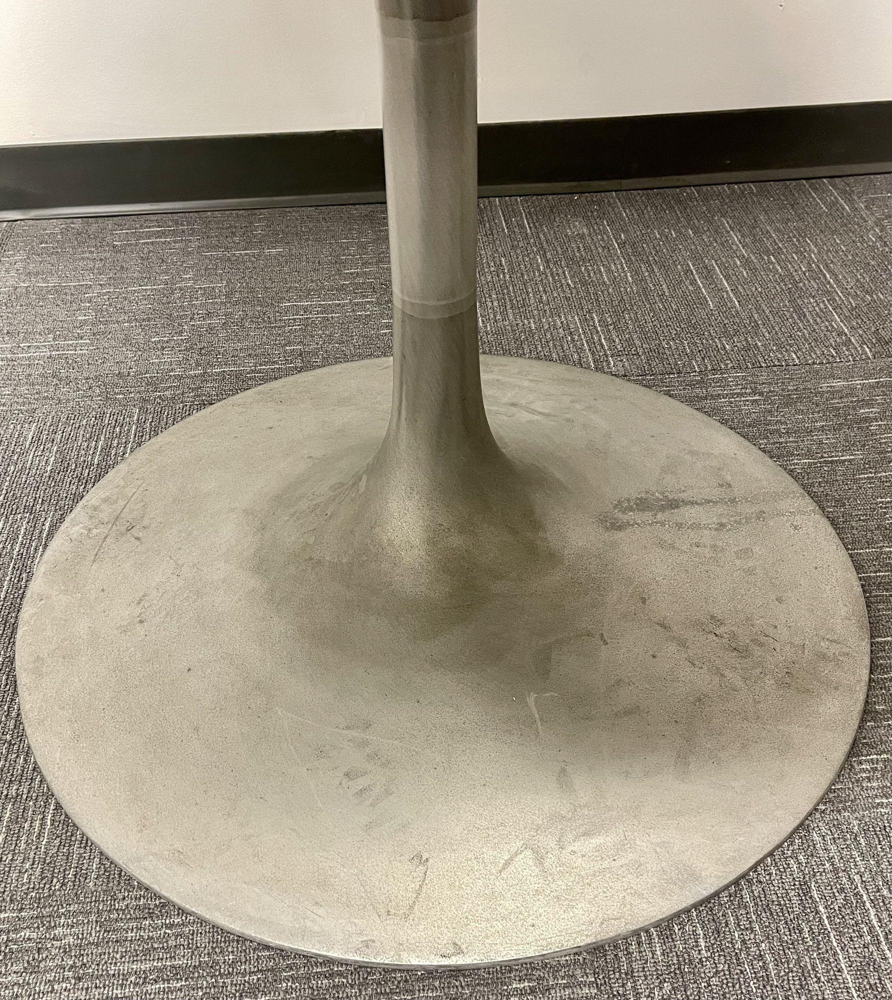 Metal Eero Saarinen Table, Carrara Marble Top, Mid-Century Modern