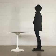 Eero Saarinen Table Lacquered Aluminium Marble 1980s 1990s