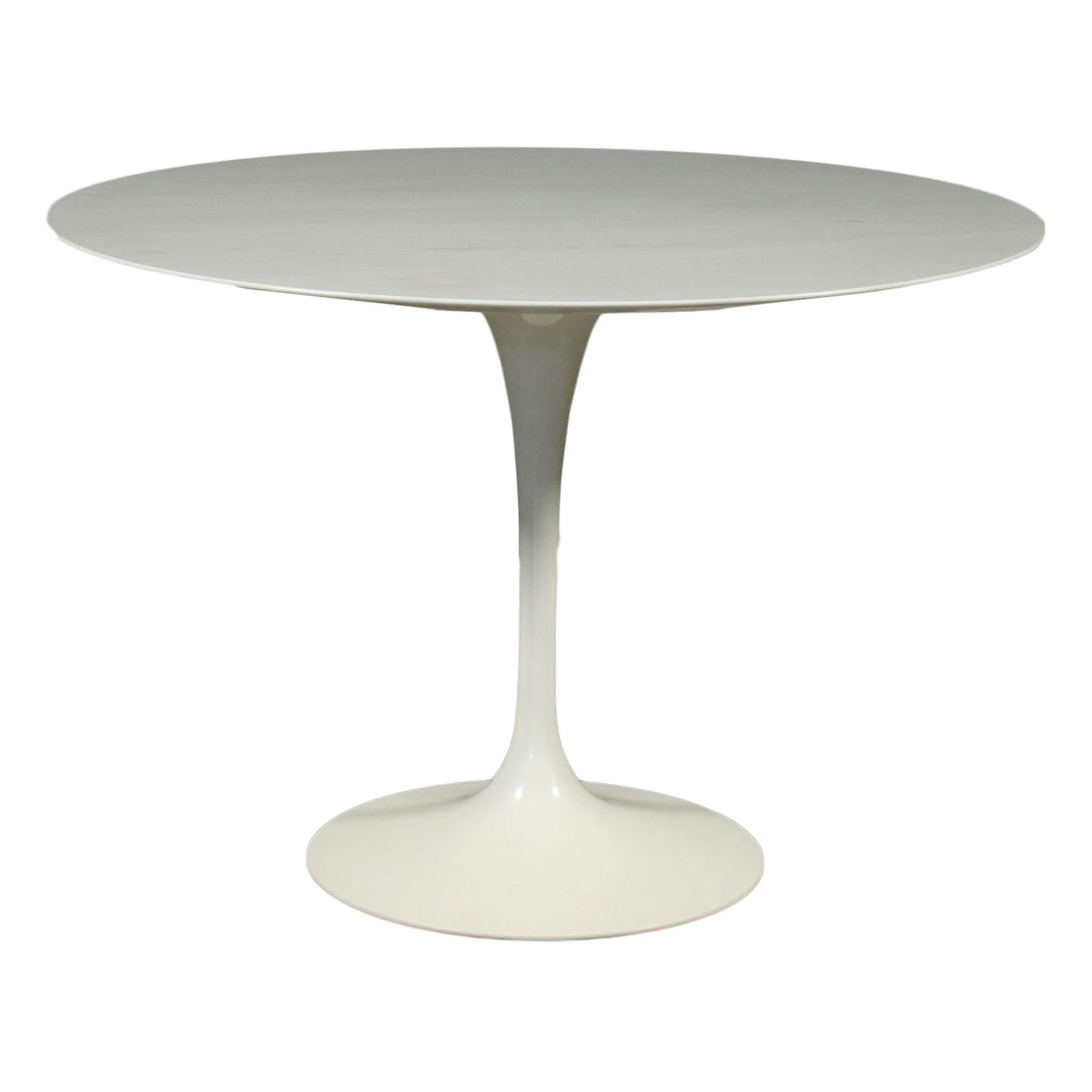 Eero Saarinen Table Lacquered Aluminium Marble 1980s 1990s