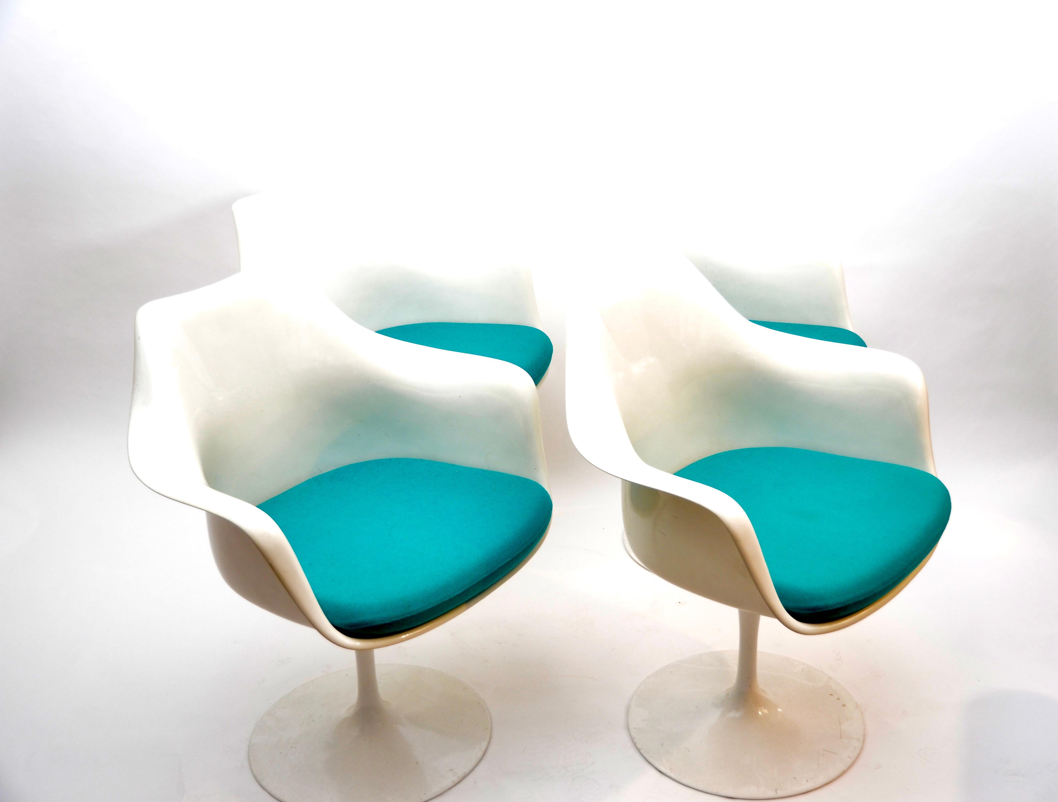 Tulpen-Sessel von Eero Saarinen, Knoll Studio, 1970er Jahre (Stoff) im Angebot