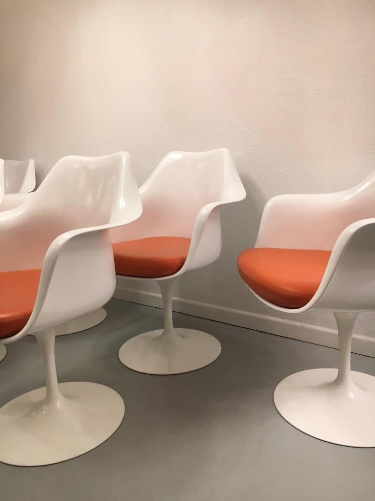 Swiss Eero Saarinen Tulip Armchairs by Knoll 