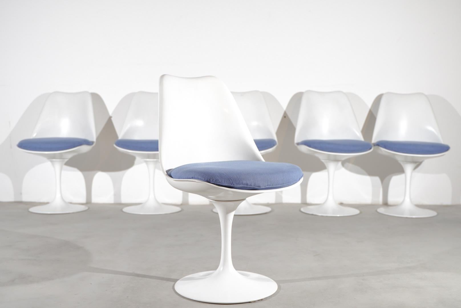 Mid-Century Modern Eero Saarinen Tulipe  Chaise de salle à manger Knoll International Mid Century  NO AGE en vente