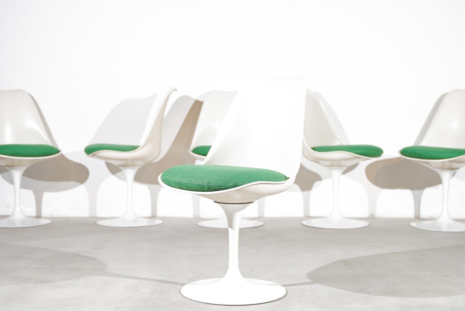 20th Century Eero Saarinen Tulip  Dining Chair Knoll International Mid Century  Space Age For Sale