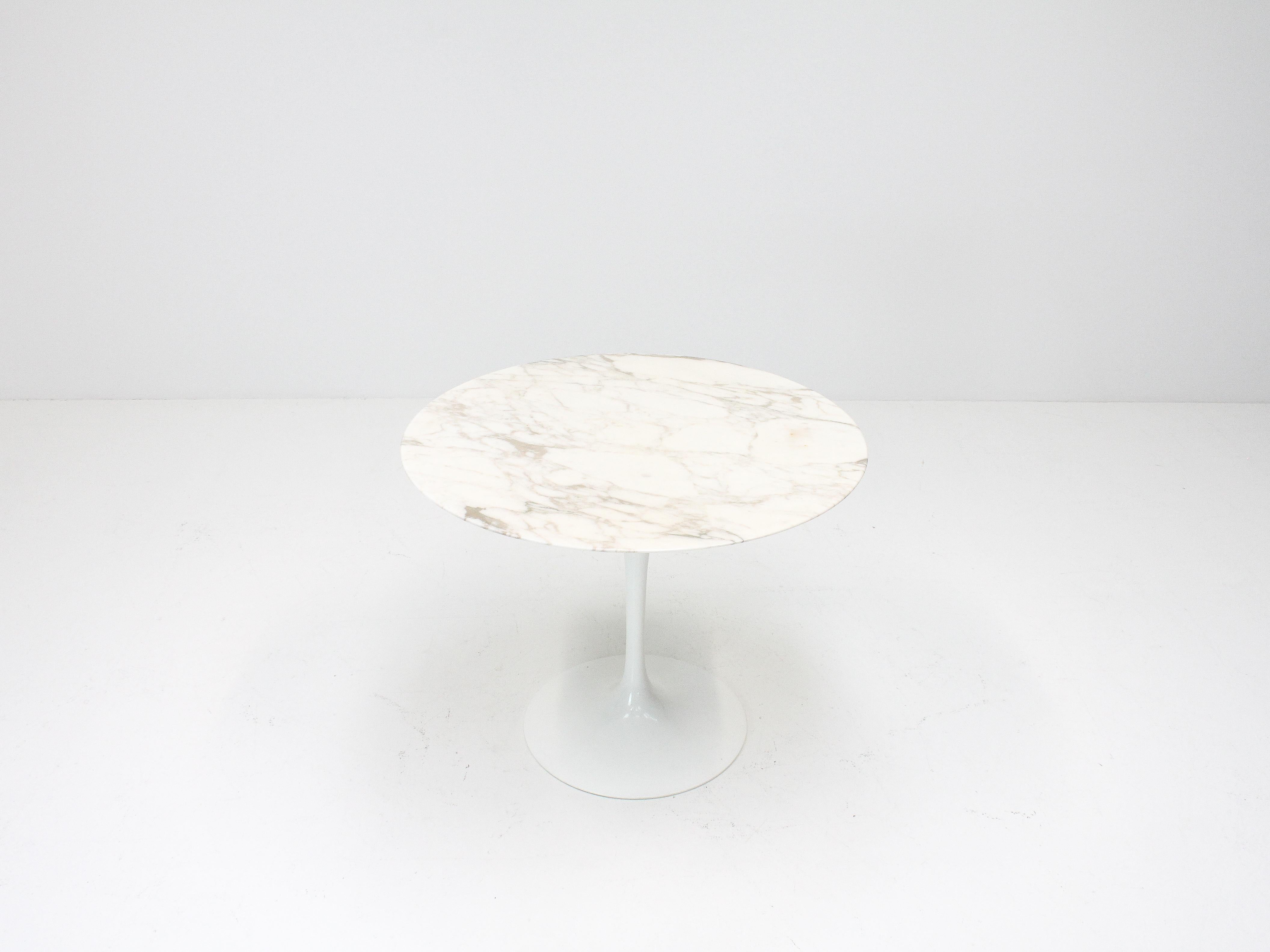 Eero Saarinen Tulip Dining Table, Marble Top, Knoll, Designed 1956 1