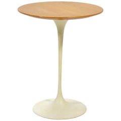 Eero Saarinen Tulip Side Table with Oak Top