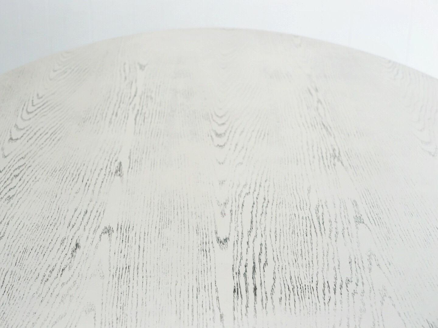 Eero Saarinen Unusual 96’ Custom Cerused Dining Table for Knoll In Good Condition In San Diego, CA
