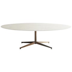Eero Saarinen Unusual 96’ Custom Cerused Dining Table for Knoll