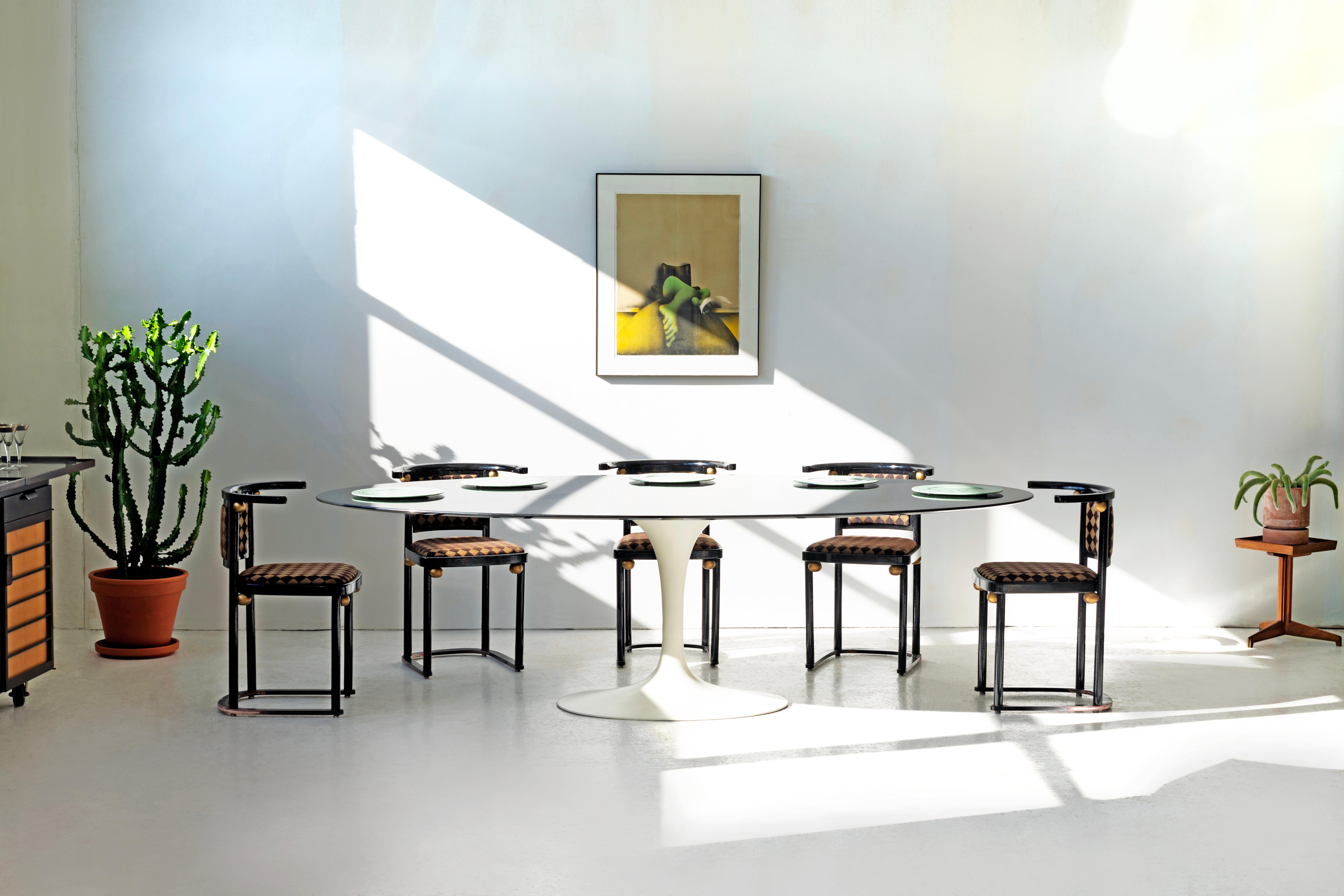 Iron Eero Saarinen Vintage Pedastal Table for Knoll For Sale