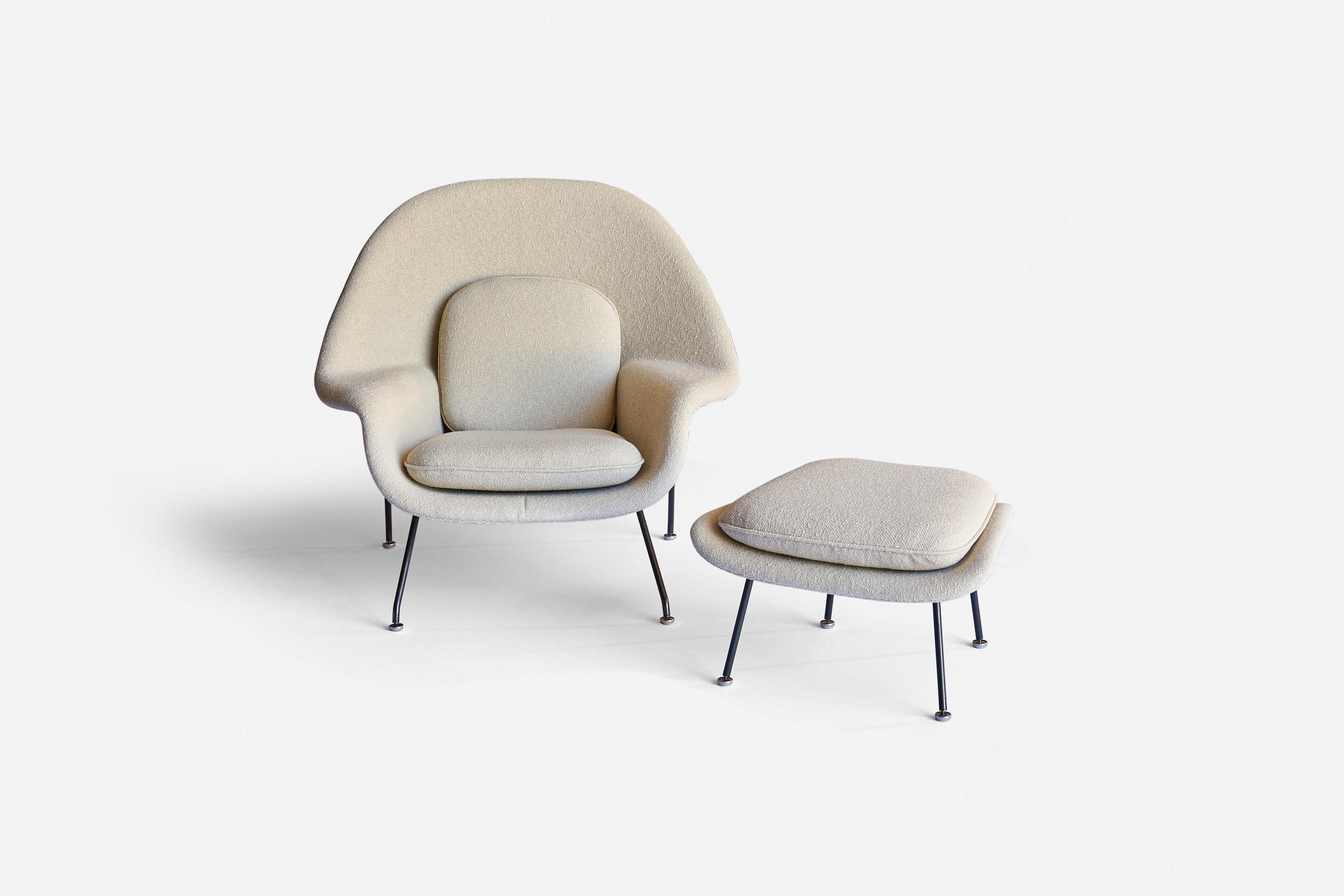 Eero Saarinen vintage Womb Chair and Ottoman for Knoll For Sale 2