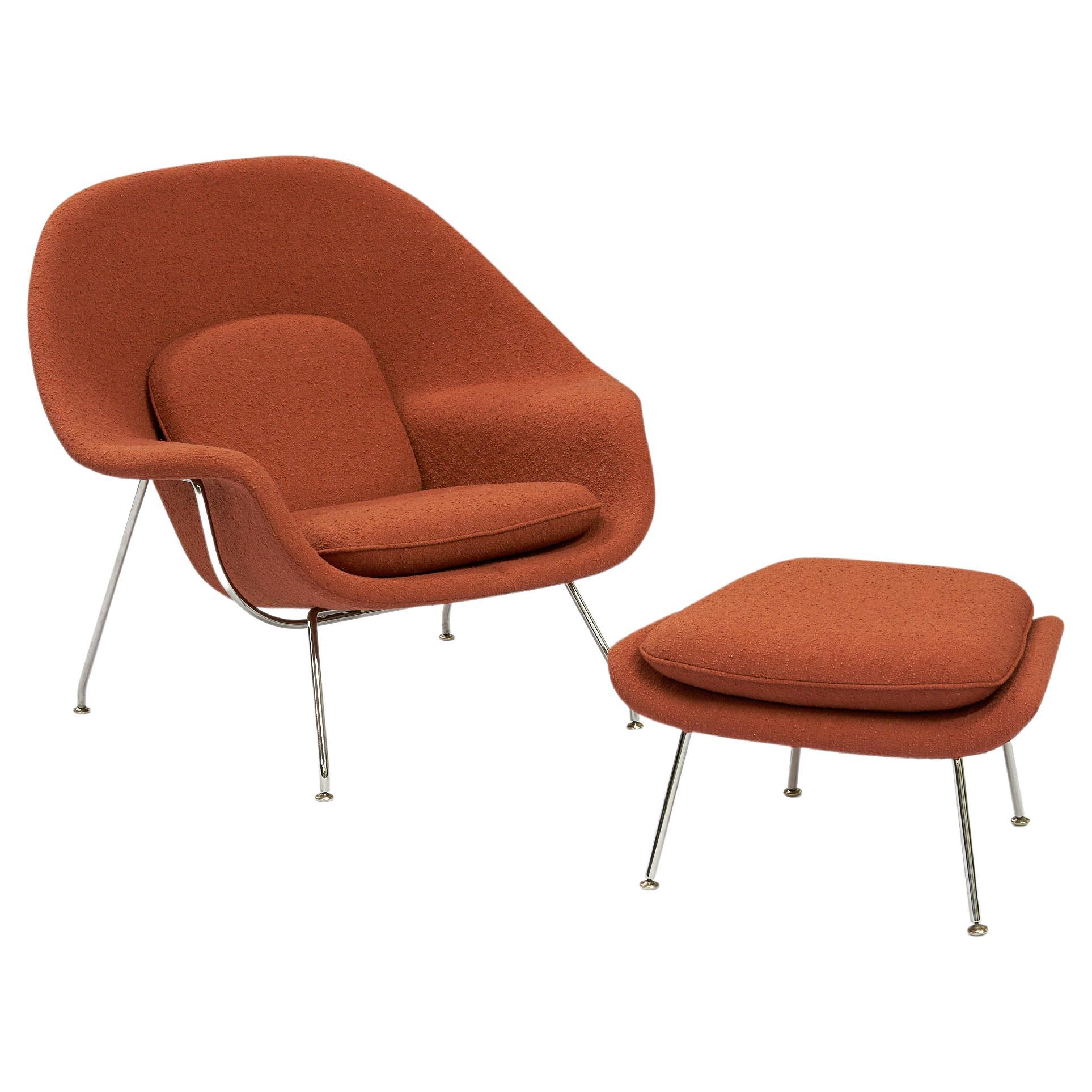 Eero Saarinen vintage Womb Chair and Ottoman for Knoll For Sale