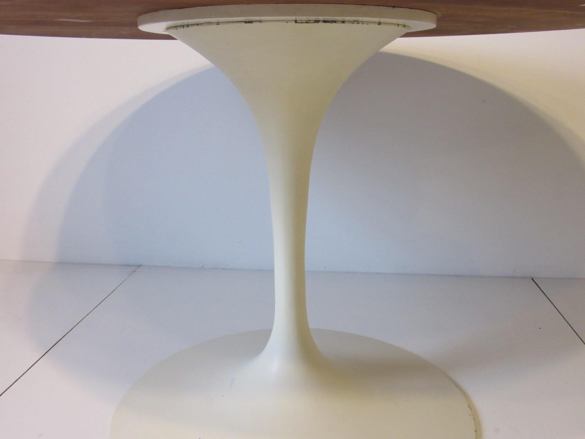 Eero Saarinen Walnut Tulip Dining Table for Knoll 1