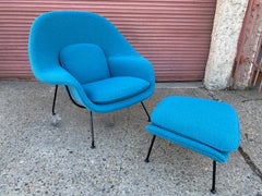 Eero Saarinen Womb Chair and Ottoman for Knoll