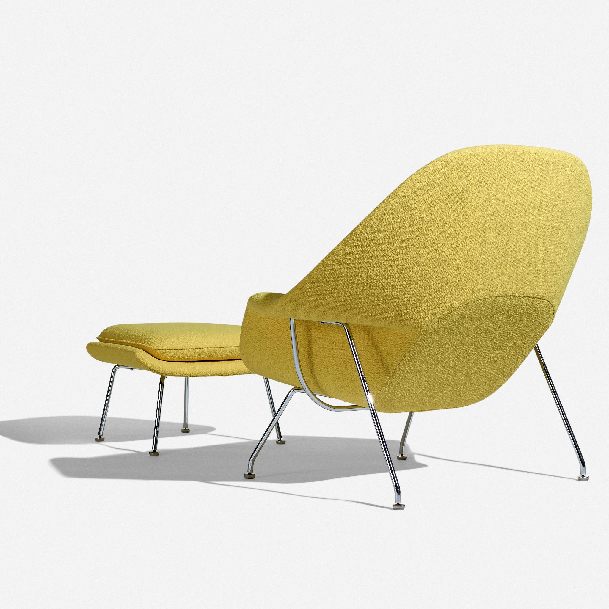 womb chair yellow