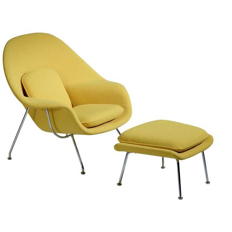Eero Saarinen Womb Chair and Ottoman for Knoll