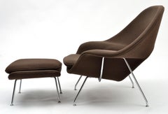 Eero Saarinen Womb Chair and Ottoman Produced by Knoll