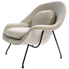 Retro Eero Saarinen Womb Chair in Loro Piana Alpaca Wool