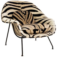 Eero Saarinen Womb Chair in Zebra