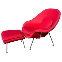 Silla y otomana Eero Saarinen Womb de Knoll