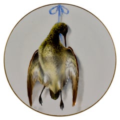 Antique EF Bodley Staffordshire Dead Game Aesthetic Cabinet Plate, A Snipe, circa 1875