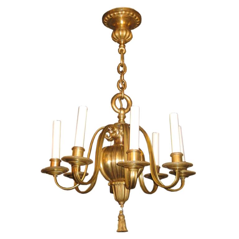 E.F. Caldwell 8 Light Chandelier For Sale