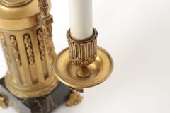 American Two-Light Pair of Antique Candelabra Lamp