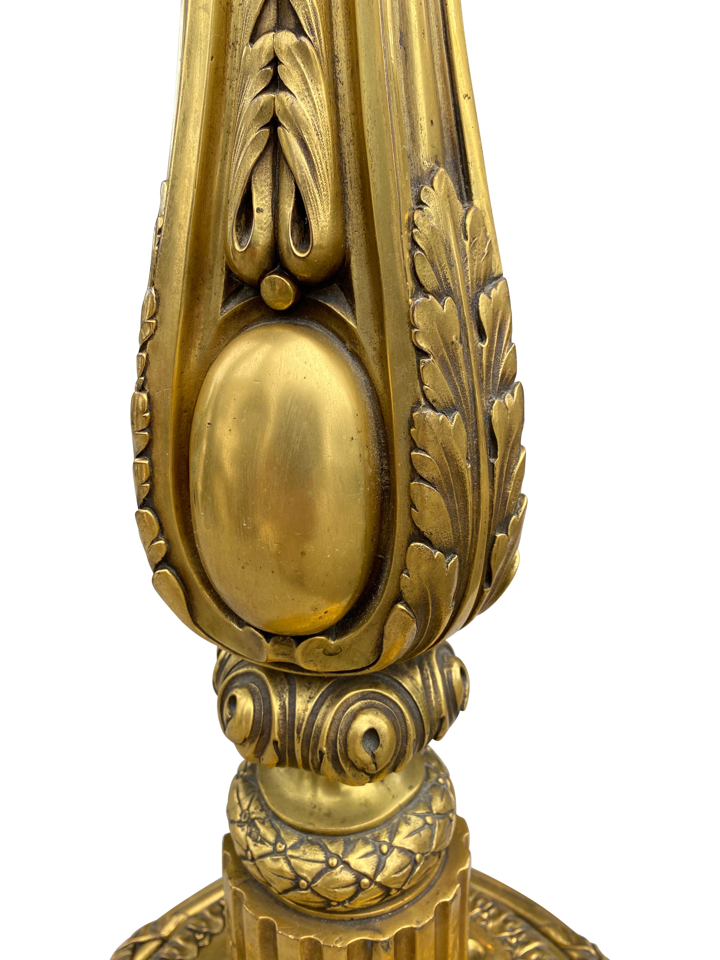 E.F Caldwell and Company Stehlampe aus vergoldeter Bronze im Angebot 8