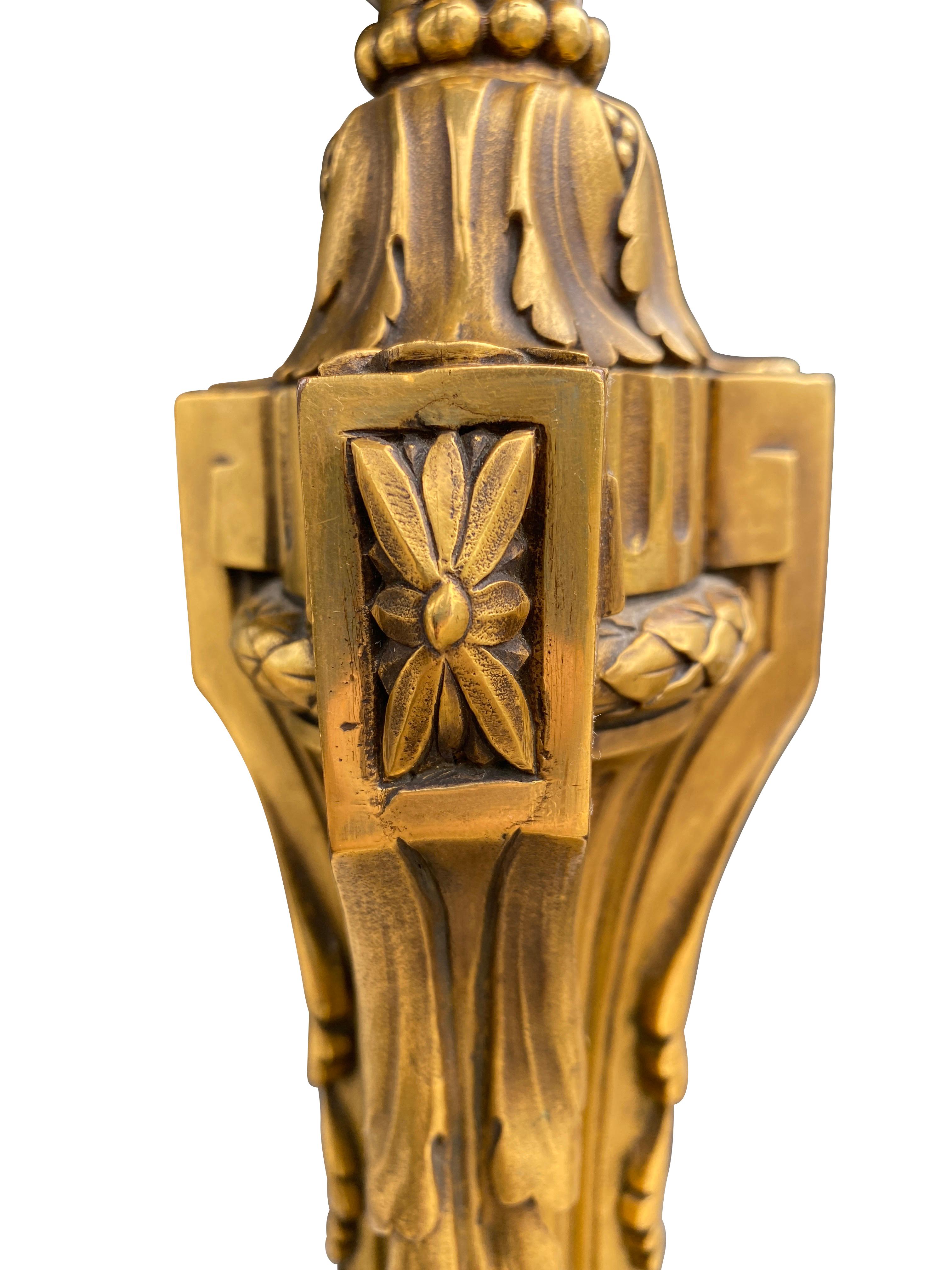 E.F Caldwell and Company Stehlampe aus vergoldeter Bronze im Angebot 10