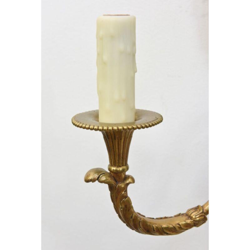 20th Century E.F. Caldwell Bronze and Wedgewood Sconces