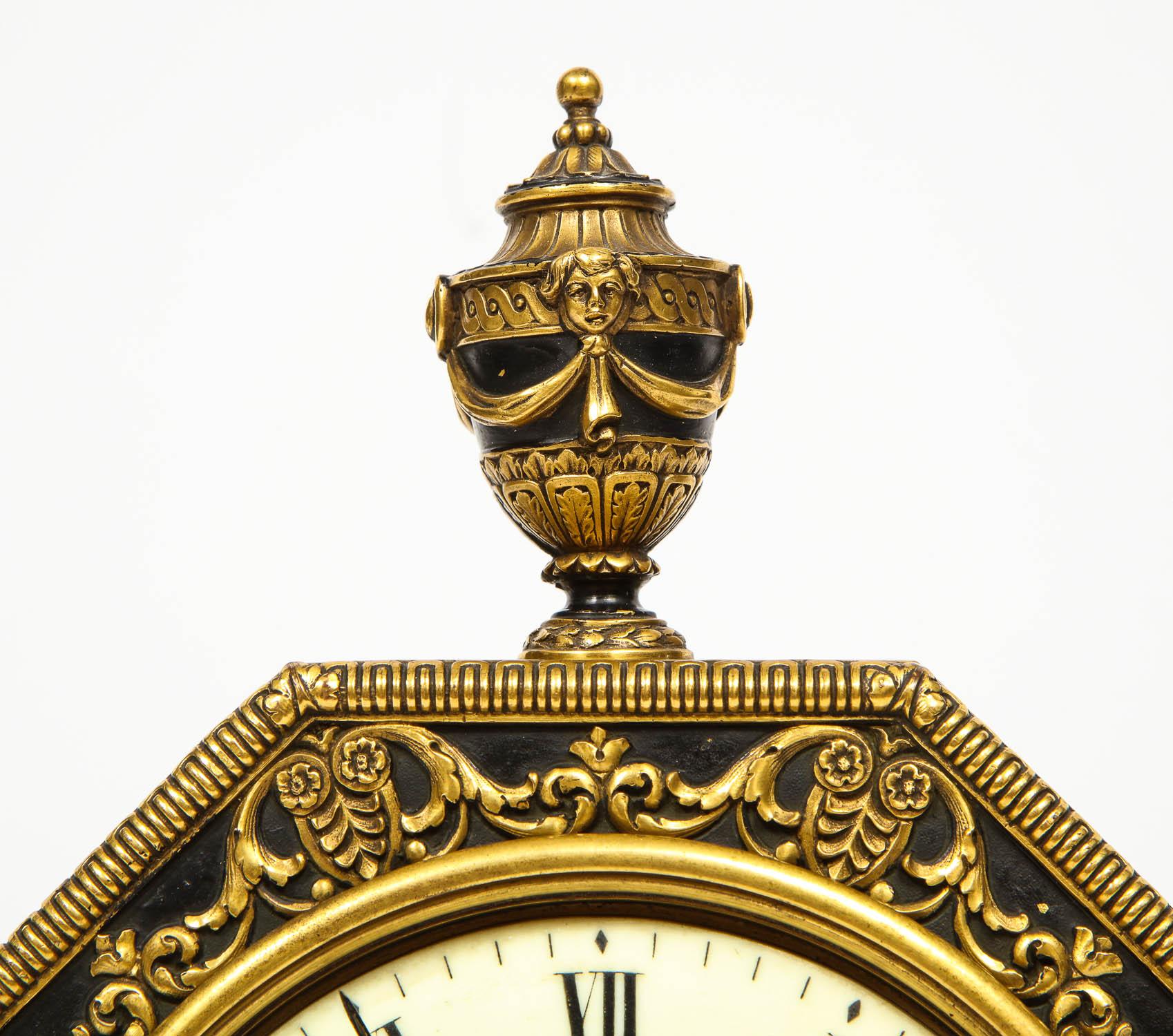 E.F. Caldwell & Co., an American Gilt and Patinated Bronze Clock 2