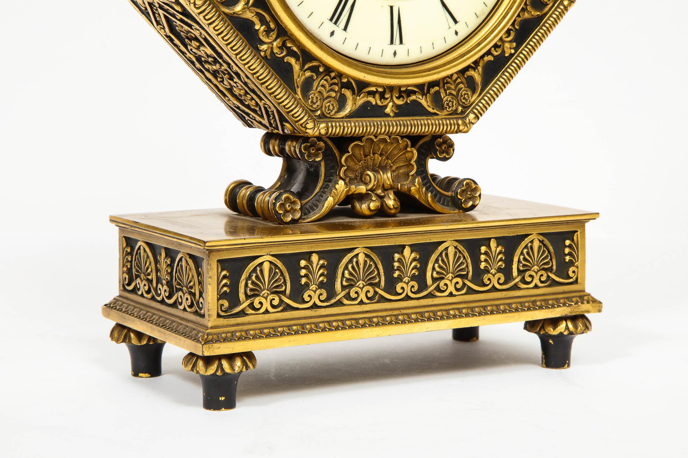 E.F. Caldwell & Co., an American Gilt and Patinated Bronze Clock 3