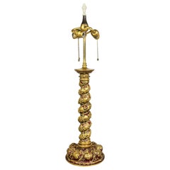 E.F Caldwell & Co Gilt Bronze Table Lamp
