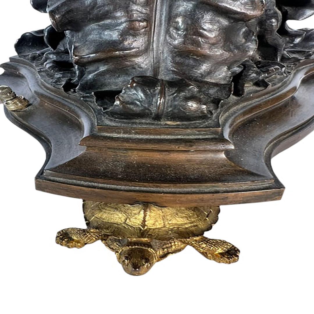 Attributed to E. F. Caldwell Lamps With Snakes And Turtles - A Pair  For Sale 2