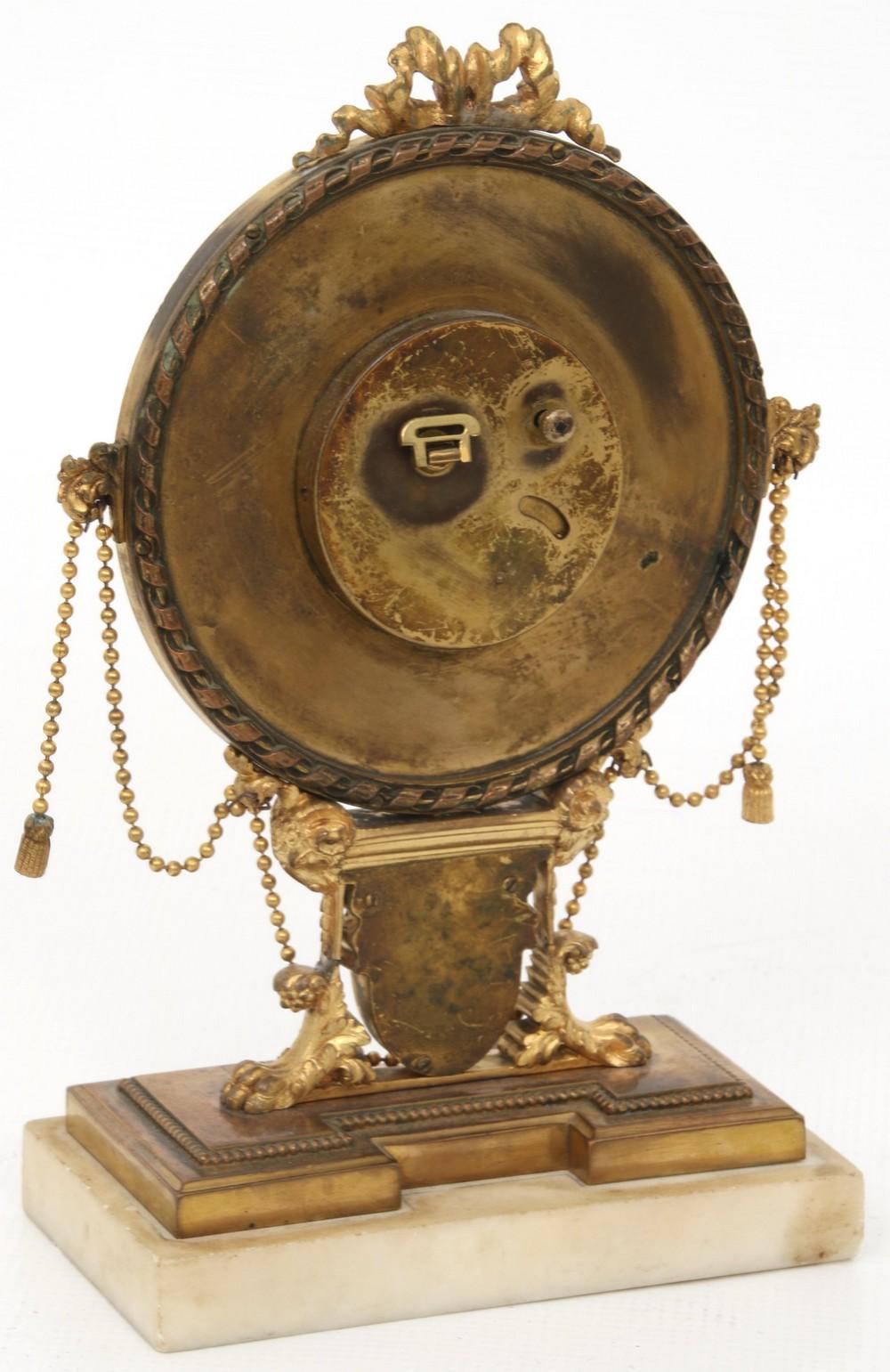 E.F. Caldwell Neoclassical Desk Clock In Good Condition In New York, NY