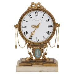 Horloge de bureau néoclassique E.F. Caldwell