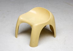 Efebo Stool by Stacy Dukes, Vintage 1970 Sculptural Design, Italy