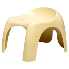 Efebo Stool by Stacy Dukes, Vintage 1970 Sculptural Design, Italy